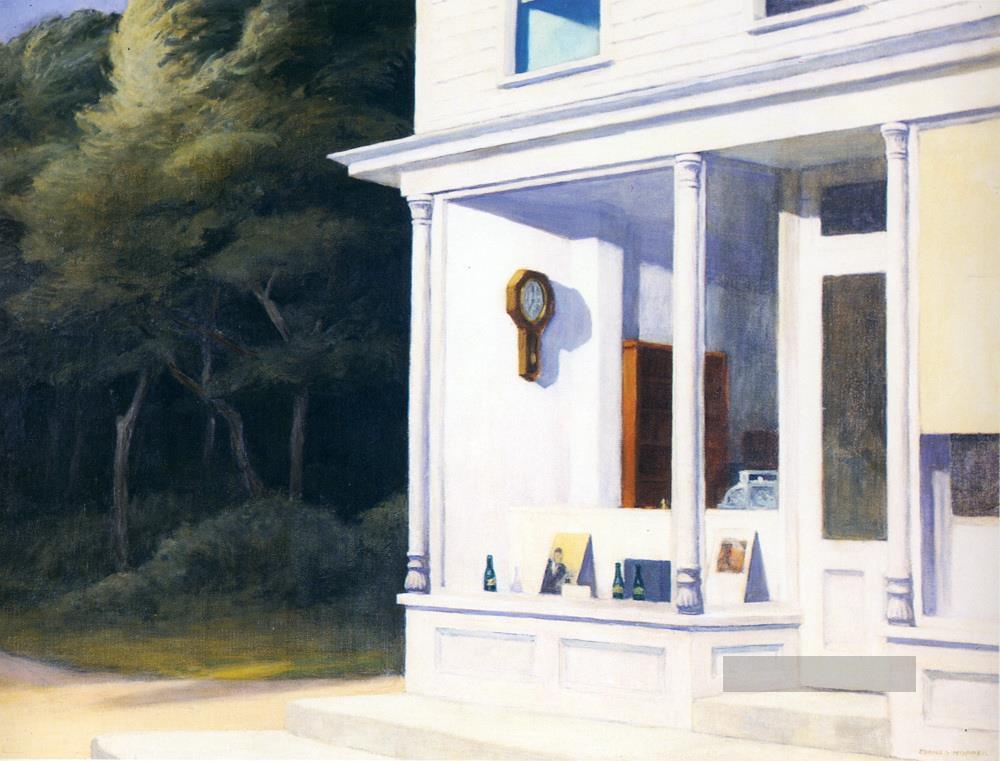 sieben Uhr Edward Hopper Ölgemälde